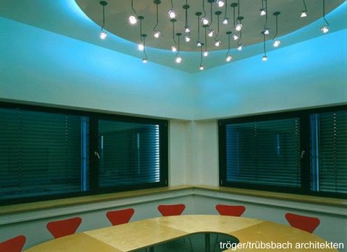 Porextherm_Produktionsgebäude für Dämmstoffe Kempten_Besprechungszimmer © Tröger/Trübsbach Architekten